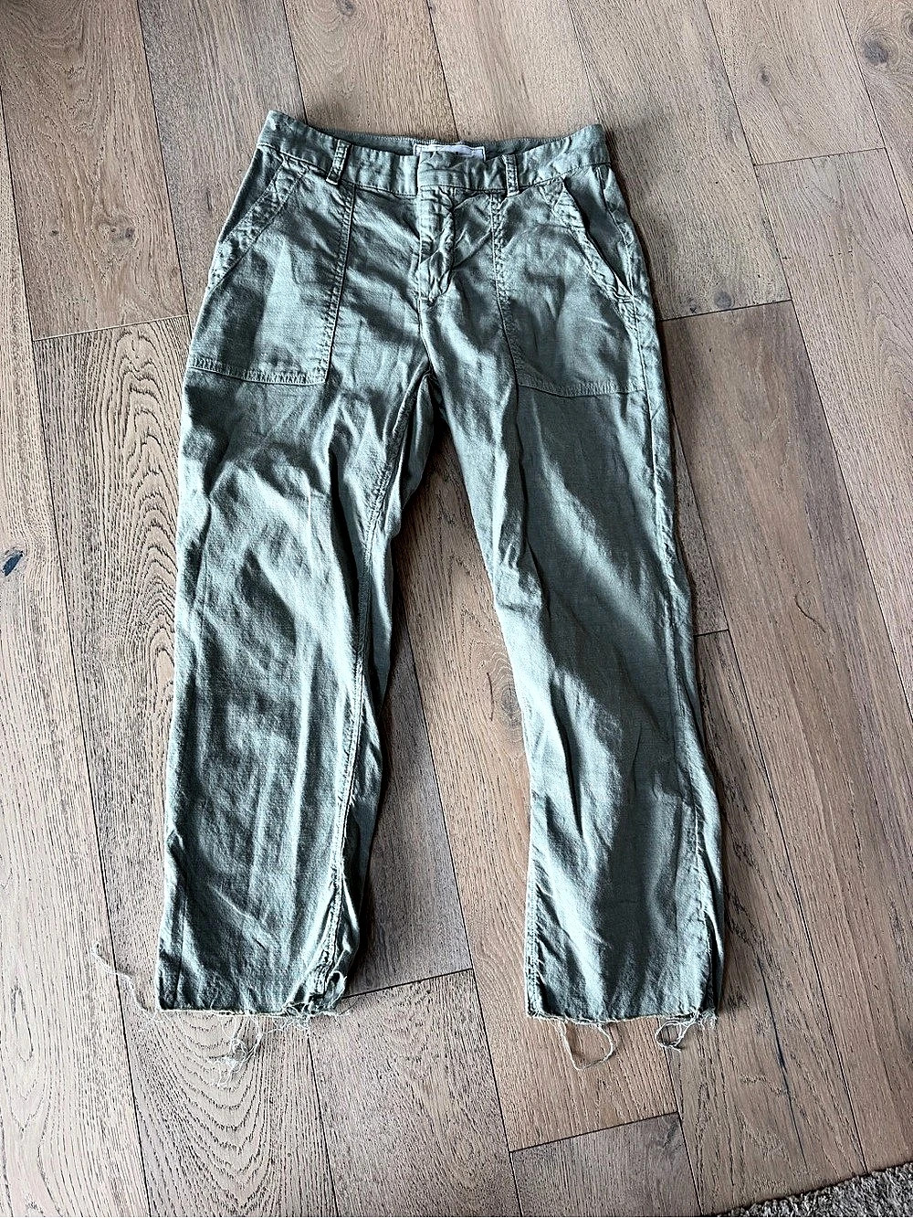 Frank & Eileen Blackrock Utility Pant Cotton Pants Green Size 4